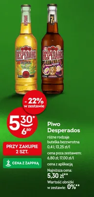 Piwo Desperados Original promocja w Żabka