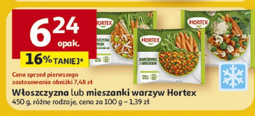 Włoszczyzna i/lub mieszanki warzyw Hortex promocja w Auchan