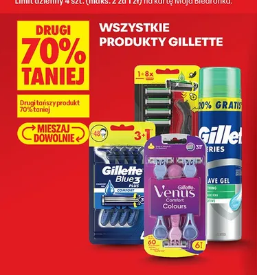 Produkty Gillette promocja w Biedronka