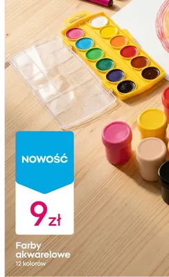 Farby akwarelowe Astrino 12 kolorów promocja w Pepco
