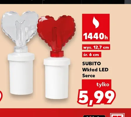 Wkład LED Serce Subito promocja w Kaufland