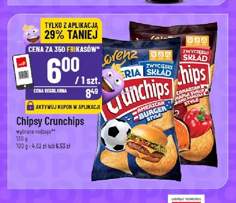 Chipsy Crunchips Canadian Maple Syrup and Paprika Style promocja w POLOmarket