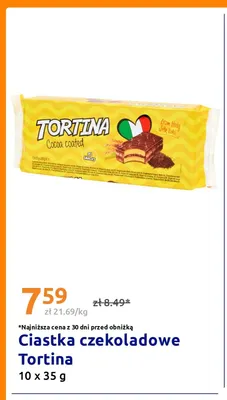 Ciastka czekoladowe Tortina 10-pak promocja w Action