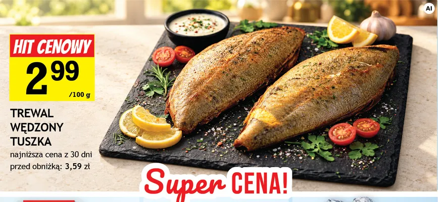 Trewal wędzony tuszka promocja w Gram Market
