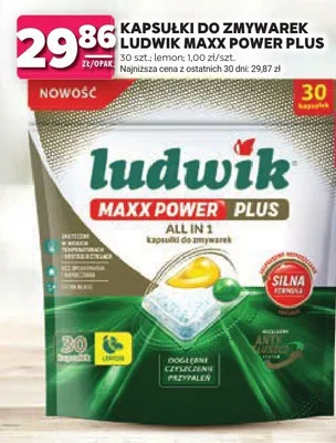 Kapsułki do zmywarek Ludwik Maxx Power Plus promocja w Stokrotka