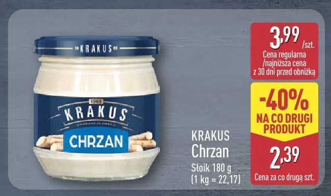 Chrzan promocja w Aldi