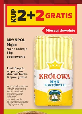 Mąka Królowa Mąk Tortowych Młynpol promocja w Kaufland