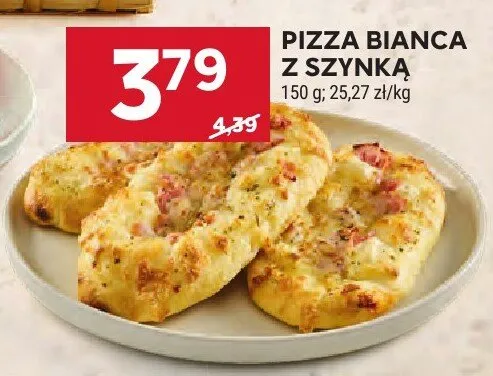 Pizza bianca z szynką promocja w Stokrotka