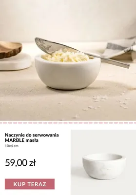 Naczynie do serwowania masła MARBLE promocja w Homla