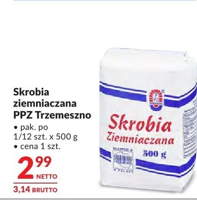 Skrobia ziemniaczana PPZ Trzemeszno promocja w Makro