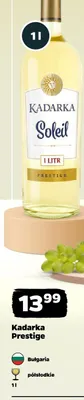 Wino białe Kadarka Soleil Prestige półsłodkie promocja w Netto