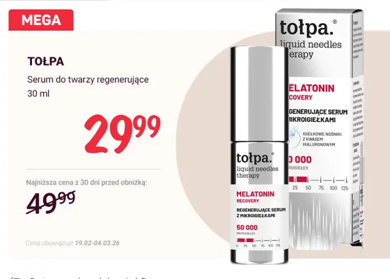 Serum do twarzy regenerujące promocja w Rossmann