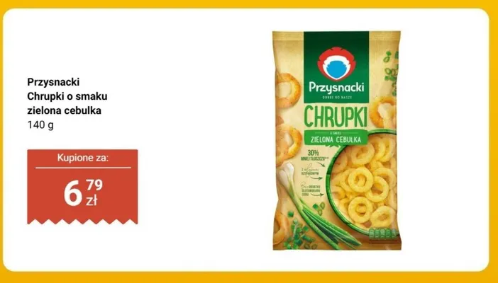 Chrupki Przysnacki o smaku zielona cebulka promocja w Biedronka