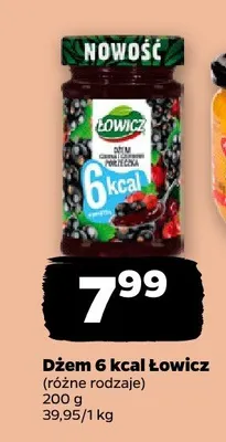 Dżem 6 kcal Łowicz promocja w Netto