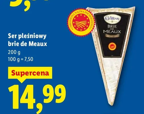 Ser pleśniowy brie de Meaux promocja w Lidl