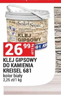 Klej gipsowy do kamienia Kreisel 681 promocja w Merkury Market