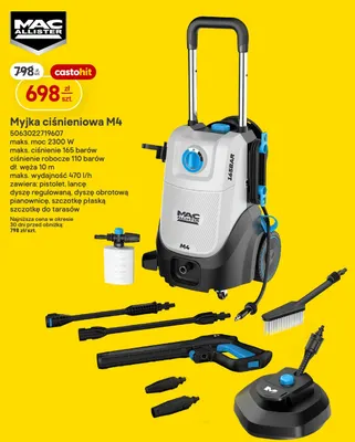 Myjka ciśnieniowa M4 Mac Allister promocja w Castorama