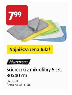 Ściereczki z mikrofibry 30x40 cm Hamron promocja w Jula