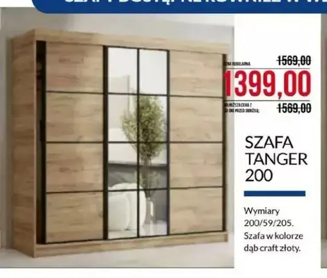 Szafa Tanger 200 promocja w Abra Meble