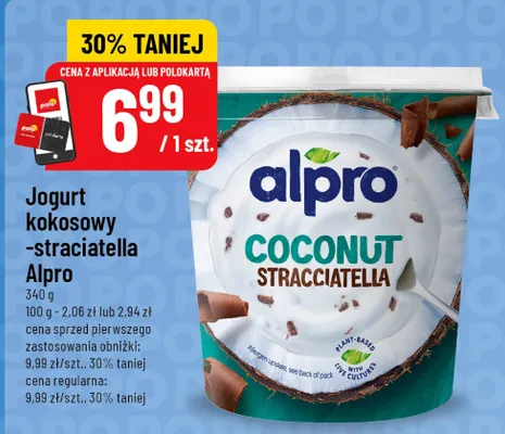 Jogurt kokosowy-straciatella Alpro promocja w POLOmarket