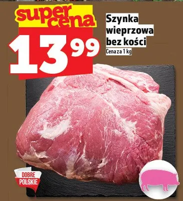 Szynka wieprzowa bez kości promocja w TOPAZ