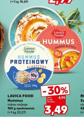 Hummus proteinowy klasyczny Lavica Food promocja w Kaufland