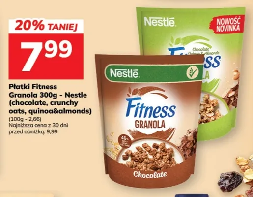 Płatki Fitness Granola chocolate Nestle promocja w Hitpol