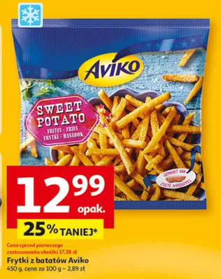 Frytki z batatów promocja w Auchan