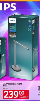 Lampa biurkowa Sword Inox Philips promocja w Selgros