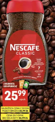 Kawa rozpuszczalna Classic promocja w Delikatesy Centrum