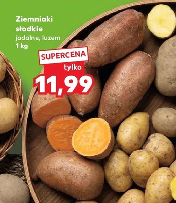 Ziemniaki słodkie jadalne, luzem promocja w Kaufland