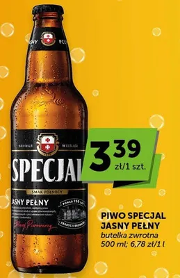 Piwo Specjal Jasny Pełny promocja w Groszek