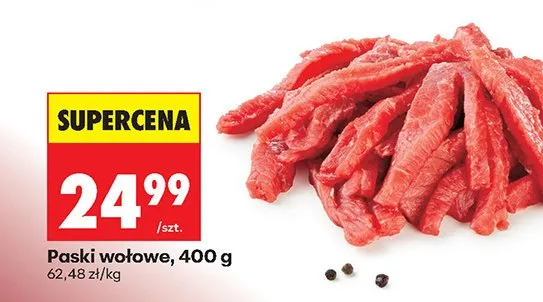 Paski wołowe promocja w Biedronka