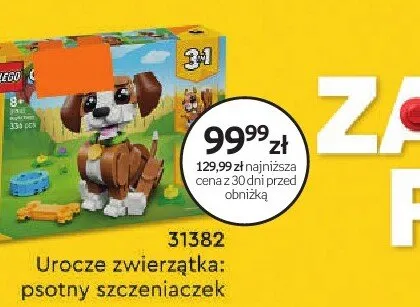 Klocki LEGO Creator 31382 Urocze zwierzątka: psotny szczeniaczek promocja w Dzień Dziecka