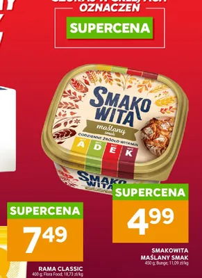 Margaryna Smakowita maślany smak promocja w Stokrotka
