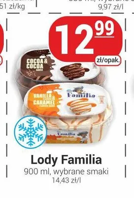 Lody Familia Cocoa & Cocoa promocja w Delikatesy Sezam