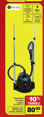 Parownica do ubrań Klindo promocja w Carrefour