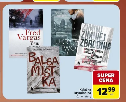 Książka kryminalna promocja w Carrefour
