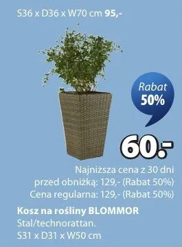 Kosz na rośliny Blommor promocja w Jysk
