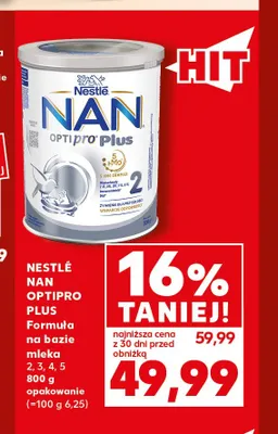Mleko modyfikowane Nestlé NAN Optipro Plus 5 promocja w Kaufland