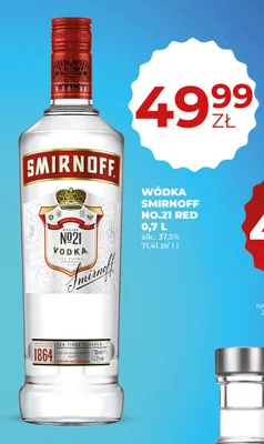 Wódka Smirnoff No. 21 Red promocja w Duży Ben