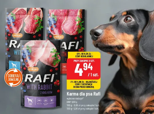 Karma dla psa Rafi promocja w POLOmarket