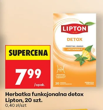 Herbatka funkcjonalna detox promocja w Biedronka
