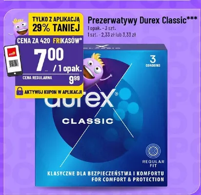 Prezerwatywy Durex Classic promocja w POLOmarket