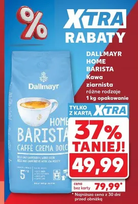Kawa ziarnista Dallmayr Home Barista Caffè Crema Dolce promocja w Kaufland