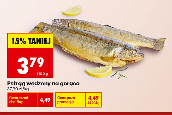 Pstrąg wędzony na gorąco promocja w Biedronka