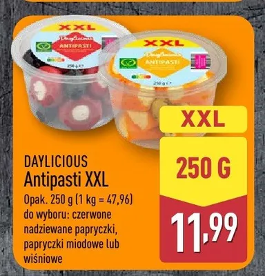 Antipasti XXL wiśniowe Daylicious promocja w Aldi