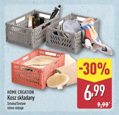 Kosz składany Home Creation zestaw promocja w Aldi