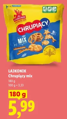 Chrupiący mix Lajkonik promocja w Lidl