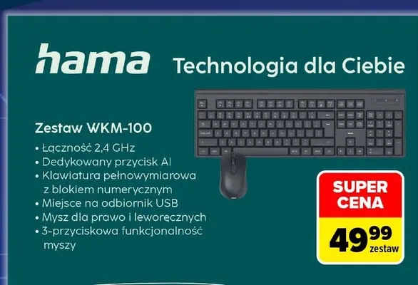 Zestaw WKM-100 Hama promocja w Carrefour